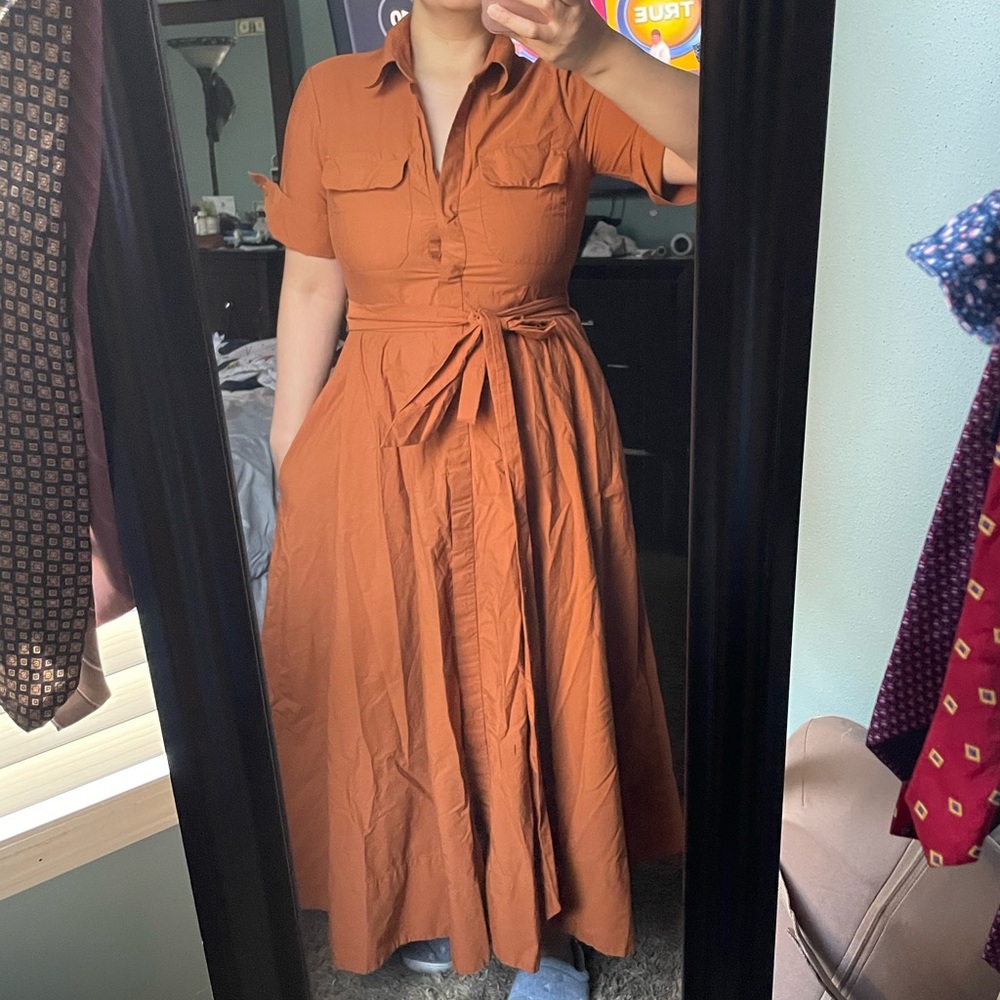 Zara ZW Collection Poplin Shirtdress - Picture 12 of 15